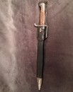 Baionette allemande, pour Mauser. Marquée au talon ERFURT. Avec gousset