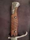 Baionette allemande, pour Mauser. Marquée au talon ERFURT. Avec gousset