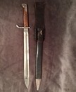 Baionette allemande, pour Mauser. Marquée au talon ERFURT. Avec gousset