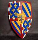 Écu aux armes de Bourgogne. Peint à la main. Pièce (peut être) unique!