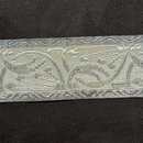 Galon art déco à motif floral - Métallique - 50 mm - Fab. Française ancienne - Au mètre