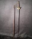 Épée d'officier du service de santé. Filigrane un peu détendu . Bouton poussoir fonctionnel . Modèle 1855 transformé en 1872.