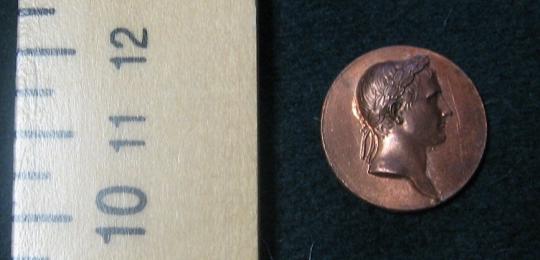 Petite médaille au profil de l'empereur - Fab. Française - L'unité