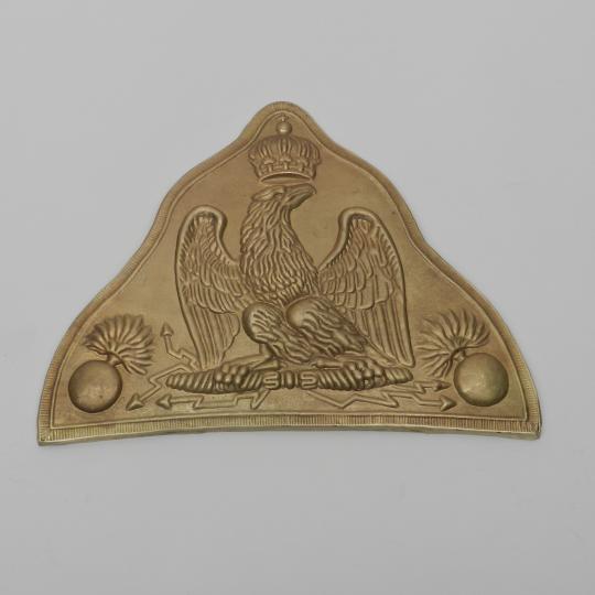 Plaque de bonnet d'ourson de la garde Impériale - 1er Empire