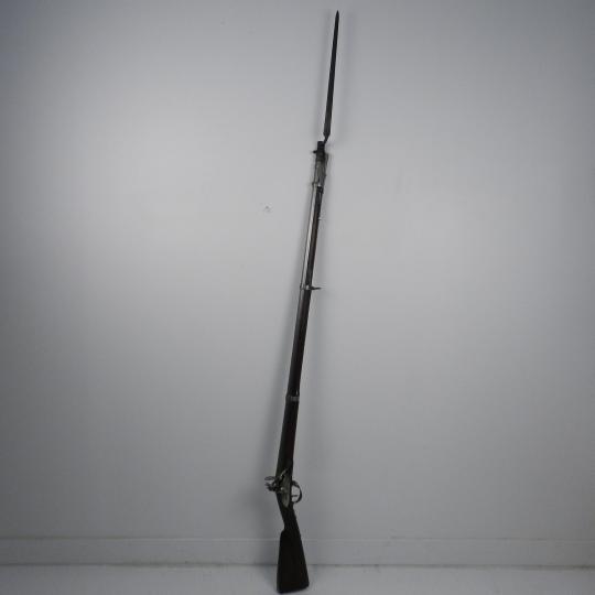Fusil d'infanterie 1777, modifié an IX, daté 1816. Manufacture Royale de Tulle, baïonnette d'origine.