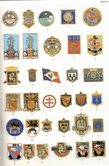 Marine nationale- Guide des insignes des bâtiments de la marine nationale - J P Stella expert, de 1936 à 1970- 14 fascicules reliés