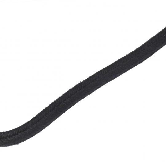 5 X 5 mm - Cordon carré noir pour brandebourgs - Le mètre 