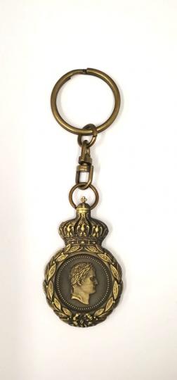 Porte-clefs de la médaille de Sainte-Hélène - 2 couleurs