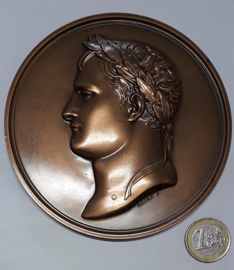 Baptème du roi de rome 1811. Médaille de bronze 115 mm!