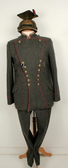 Uniforme officier de uhlan bavarois avec tchapska, WWI. Copie...En partie
