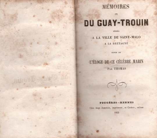 Mémoires de Duguay Trouin, éditions de 1853