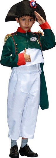 Déguisement: uniforme de Napoléon POUR ENFANT, 4 à 7 ans ou 7 à 10 ans. 