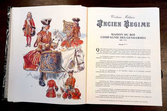 Eugène Leliepvre. Costume militaire Ancien Régime (Le Hussard du Marais) –  Complète 20 planches doubles