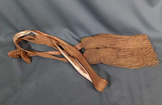 Ceinture écharpe d'officier, Prusse ou Autriche, vieil or. Vers 1900