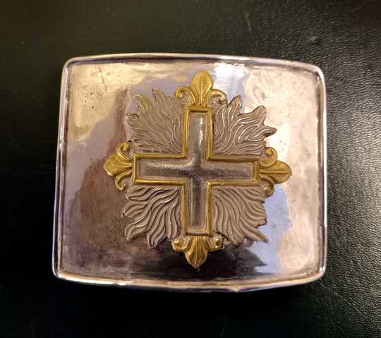 Plaque de ceinturon de mousquetaire, Restauration. Copie. Vendue en 2 h.