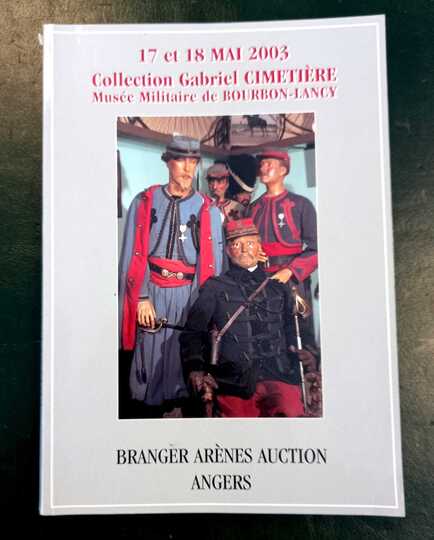 Catalogue de la vente de la collection Gabriel Cimetière, avec indications des prix de vente!
