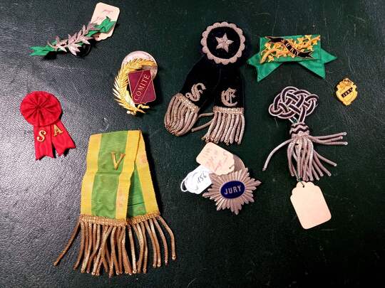 Lot de 9 insignes: Jury, comité, palmes...Etc