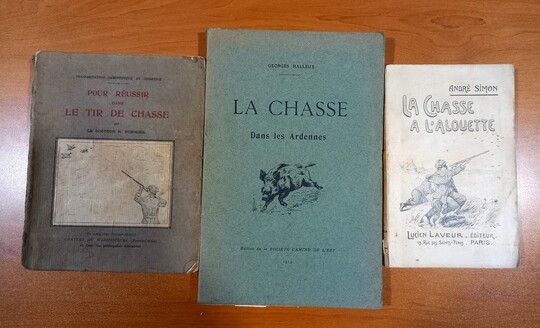Lot de 3 livres (trés) anciens sur la chasse