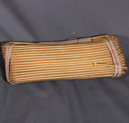 Cordon rond or 6 mm métal - Fab. Française ancienne - Le mètre -