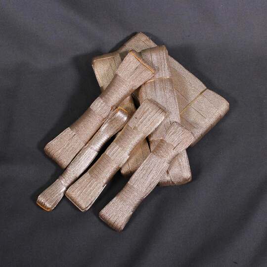 Tresse plate Or mi-fin - 2, 3, 4, 5, 8, 12 et 20 mm - Fab. Française ancienne - 