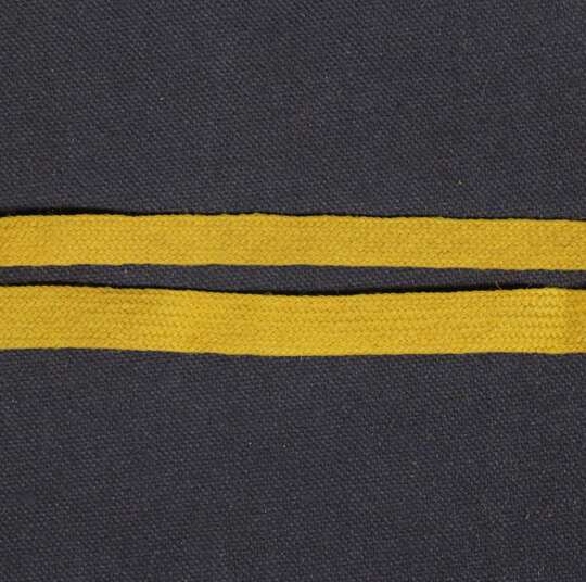 Tresse Jaune jonquille en laine - 8 et 10 mm - Fab. Française ancienne - Au mètre 