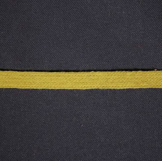 Tresse Jaune Citron en laine - 10 mm - Fab. Française ancienne - Au mètre 