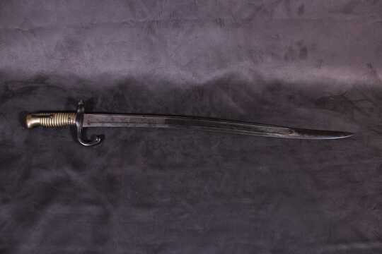 Baionette sabre pour Chassepot. 3ème republique (1873). Sans fourreau