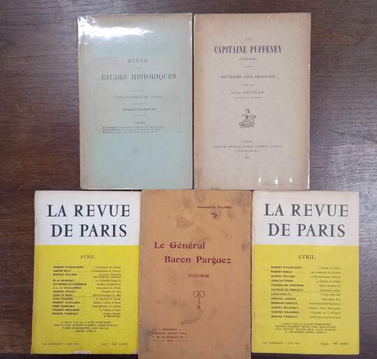 Lot de 5 fascicules de mémoires d'Empire