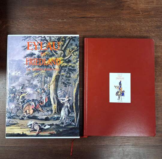 OUVRAGE RELIÉ CUIR. Eylau et Friedland par Frédéric Bey - Éditions quatuor. Numéroté 9/50 
