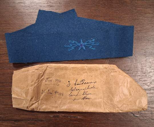 Grande Guerre. Bandeau pour képi de télégraphiste. Neuf de stock