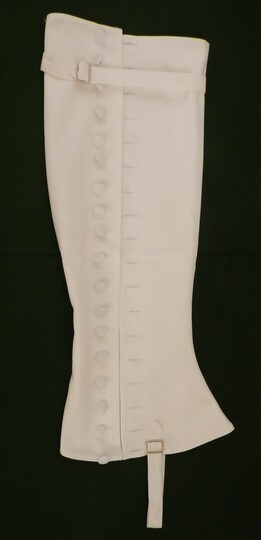 Guêtres longues blanches ou noire en promotion - La paire - Fabrication dans notre atelier