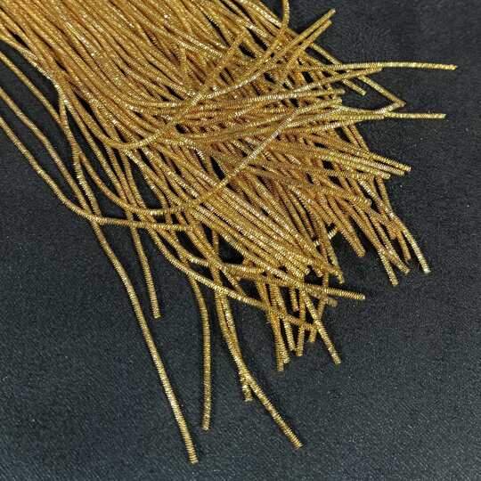Cannetille frisée Or - 1 mm - Lot de 75 brins 